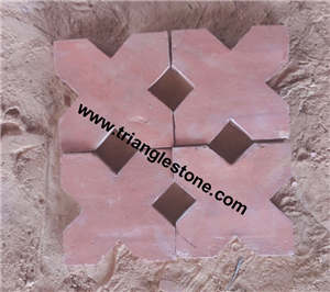 Cross shape terracotta tiles 